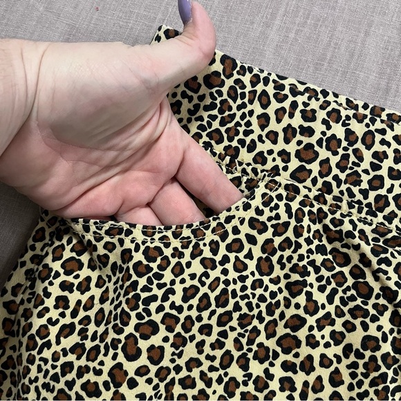 Vintage Plus Size XL Chic Leopard Print Pencil Skirt Elastic Animal Print Fall - Picture 5 of 7